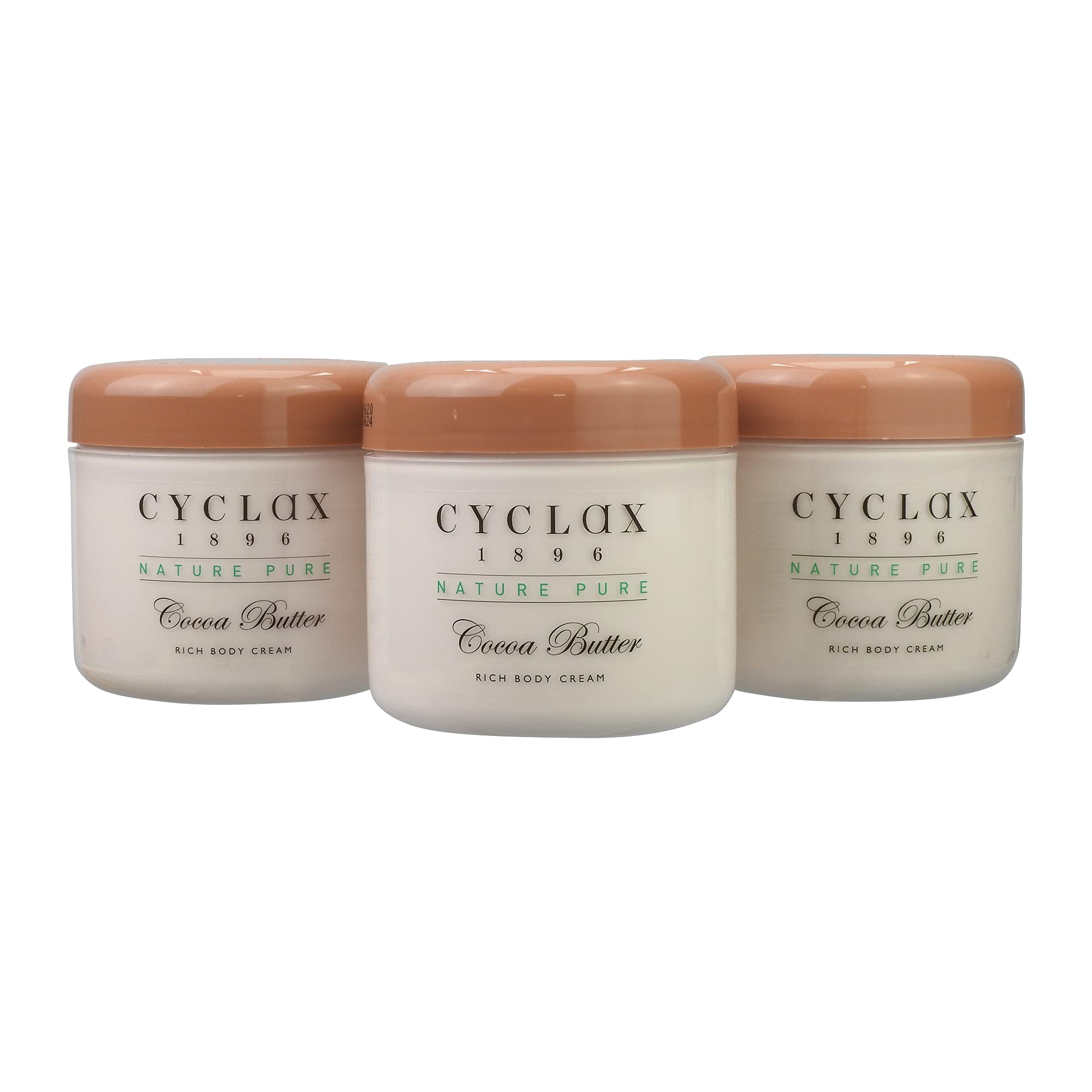 Cyclax Nature Pure Cocoa Butter Rich Body Cream 300ml (Pack of 3)