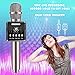 Karaoke Microphone Wireless, Domezan Bluetooth Speaker Mic with 3200mAh Samsung Battery and LED Lights, for Apple iPhone Android Smartphone PC Smart TV Home KTV