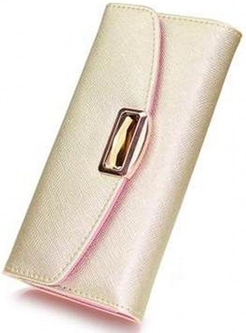 Amazon レディース 二つ折り 長財布 ブランド Wallet 黒 黄 赤 ゴールド Maxia Collections 財布