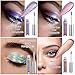 Chenway Glitter Eyeshadow,12 Color Magnificent Metals and Glow Holographic 3D High Pigmented Eyeshadow Liquid with Magnificent Long Lasting Professional Makeup (A)