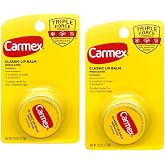 Carmex Classic Lip Balm Medicated, 0.25 oz (Pack of 2)