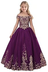 Tulle Flower Girl Dress for Wedding Sparkly