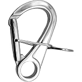 HAIWEN 316 Stainless Steel Docking Hook Mooring Hook Quick Release Hook Clip Carabiner Hooks Spring Snap Hooks Snap Hook Kayak Boat Accessorie