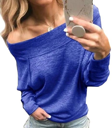 plain off the shoulder sweatshirt