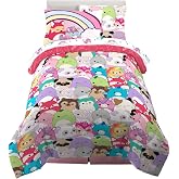 Franco Squishmallows Bedding Super Soft Comforter and Sheet Set with Sham, 5 Piece Twin Size