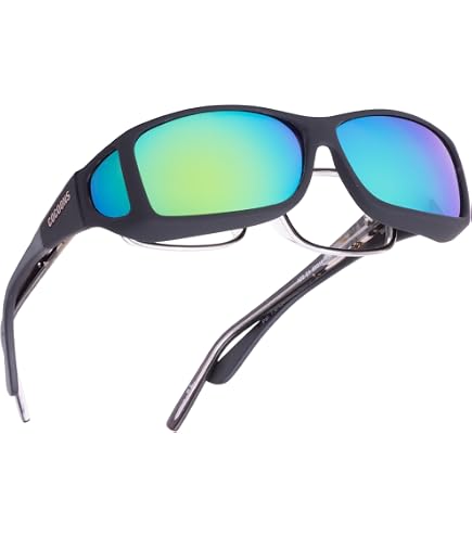 Amazon.com: Cocoons Wide Line (ML) Black/Polarized Silver Mirror