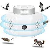 Ultrasonic Pest Repeller Plug in – White 4 Modes Rodent Repellent for Mice, Rats, Squirrels, Bats, Indoor Mouse Deterrent Device for Home, Garage, Attic, Basement, RV