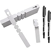 200Pcs Green Plant Labels Plant Tags Wrap Around Hanging Tags Adjustable Outdoor Nursery Garden Labels Sun-Proof Reusable Tree Markers with 2pcs Waterproof Permanent Marker Pen (200pcs White)