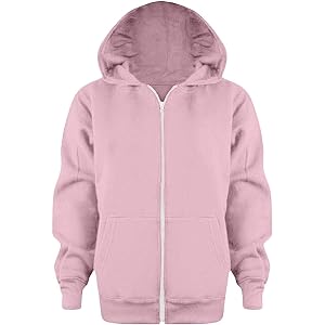 Kids' Full Zip Hoodie Sweatshirt Unisex Unisex Boys Girls Hooded Jackets Long Seelve Lightweight Solid Active Streetwear Coat