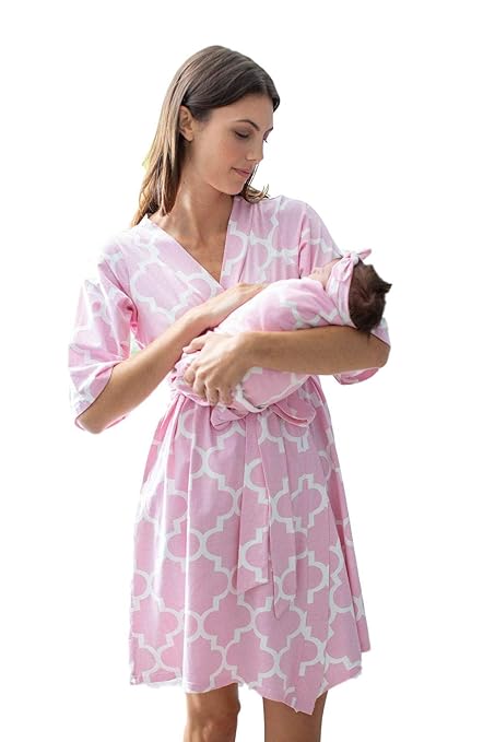 mom robe baby swaddle set