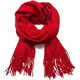 Humble Hilo Soft Wool Scarf or Shawl, Large Winter Wrap Pashmina 74 x 27