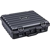 Lykus HC-4010 Waterproof Hard Case with Customizable Foam, Interior Size 16x13.2x4.6 in, Suitable for laptop, electronics, and more items
