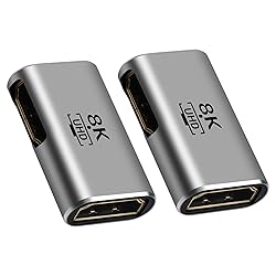 Togconn 8K HDMI Coupler 2 Pack, Flat HDMI 2.1