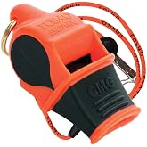 Fox 40 Sonik Blast whistle (orange black) | Fox 40 Sonik Blast CMG Multi-Color Whistle - 120dB Loud, Easy-Blow, Made in North America