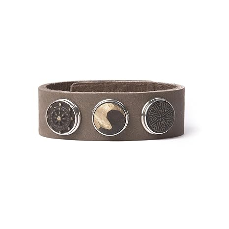 Noosa Armband Wrap Bracelet Classic Skinny grey