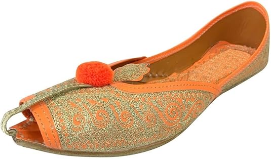 orange flats for wedding