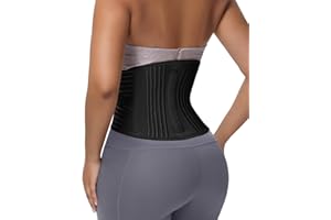 SHAPSHE Waist Trainer Back Support Belt for Women Man Short Troso Girdle for Postpartum Recovery Tummy Control