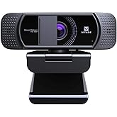 VITADE Webcam with Microphone 1080P HD Web Camera, 672 USB Desktop Web Cam Facecam Video Cam for Streaming Gaming Conferencing Mac Windows PC Laptop Computer