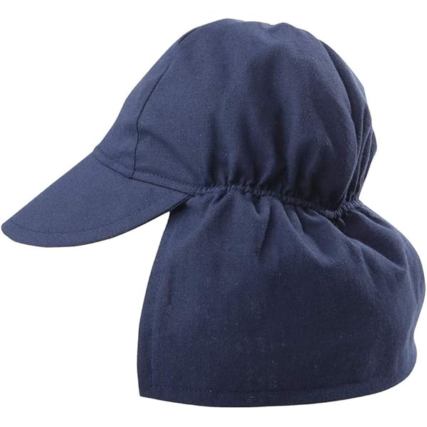 thumbnail image 2 of Baby Sun Hat With Neck Flap - UPF 50+ UV Protection In Chambray Medium 2 of 12