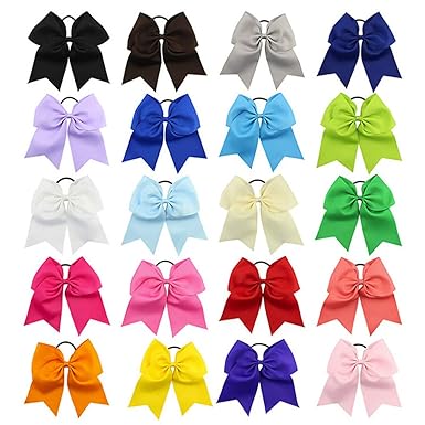 Amazon Bajotien 20インチ 8インチ チアヘアボウ ポニーテール