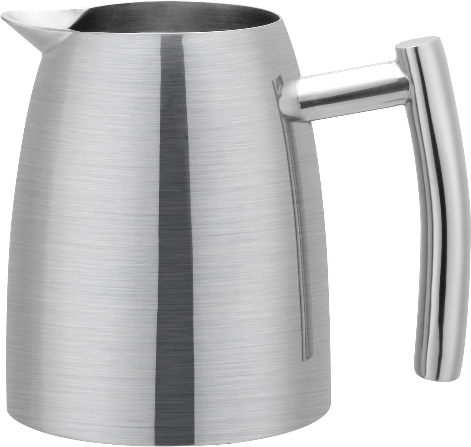 Café Ole Stainless Steel Milk Jug, Mirror Finish, 10.5 x 10.5 x 10 cm