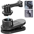 ULANZI Backpack Mount for Gopro, Go Quick II Magnetic Suction Clip Clamp Mount Quick Release Shoulder Strap Holder Universal 