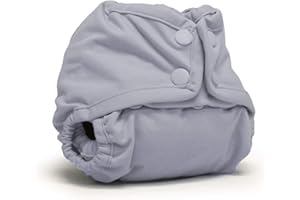 Kanga Care Rumparooz Double Leg Gusset Reusable Cloth Diaper Cover Newborn Snap | Platinum 4-15 lbs