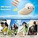 Women's Wide Brim Floppy Caps Packable Straw Sun Hat Summer UV Protection Hats with Chin Strap for Women Beach Glof Beige White