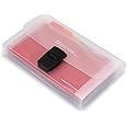 BTSKY 13 Pocket Accordian File Organizer- Plastic Wallet for Cards,Coupons,Receipt,Tax Item, Mini Expanding Folders Organizational A6 Portable Folder