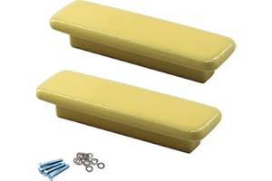 Zerniple Yellow Ceramic Handle Pull Door knobs Cabinet Handles for Children's Room (2 Pieces)