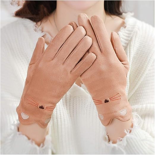 CHENTAOCS Guantes Damas, Guantes Gruesos de Invierno, Guantes de ...