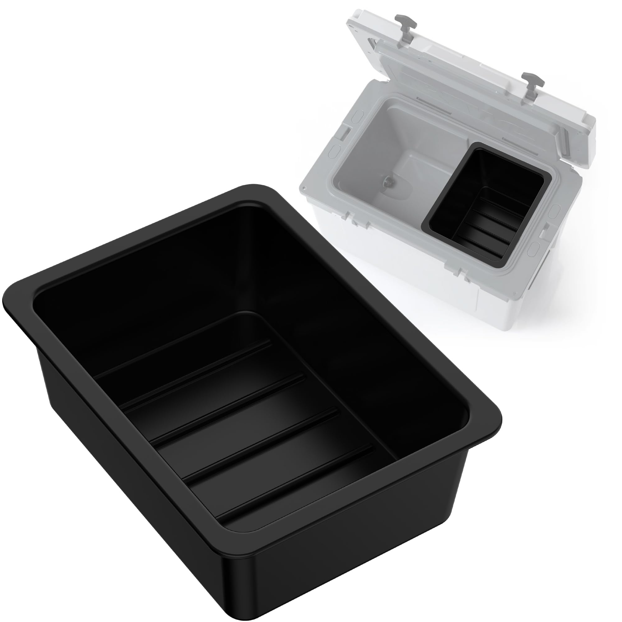 Photo 1 of Jmoe USA Dry Basket for RTIC 52QT & 72QT Ultra-Light Cooler | BPA-Free Tough Plastic | Specially Designed, Durable, Food-Safe | Storage Tray for Electronics, Utensils, Dry Goods, and More | 1-Pack