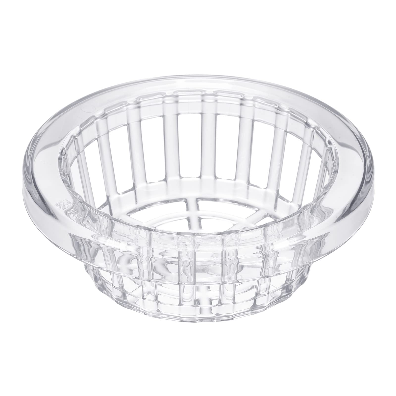 PATIKIL 6 Inch Garden Mesh Cup, Round Slotted Plastic Net Pot Basket for Home Vegetable Flower Planting, Clear