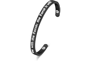 Lywjyb Birdgot The Forces Bracelet I Am One With The Forces The Force is With Me Jewelry