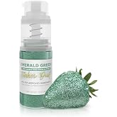 Bakell - Emerald Green Tinker Dust (4g, 1x Mini Spray Pump) Edible Glitter for Food, Desserts, and Baked goods!