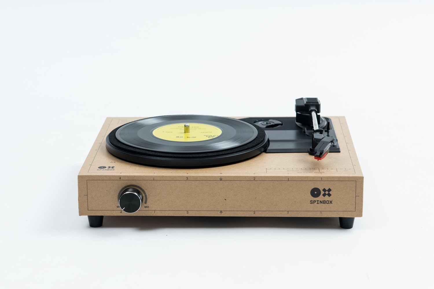 amadana Portable DIY Record Player"SPINBOX" (CARAMEL)【Japan Domestic genuine products】【Ships from JAPAN】
