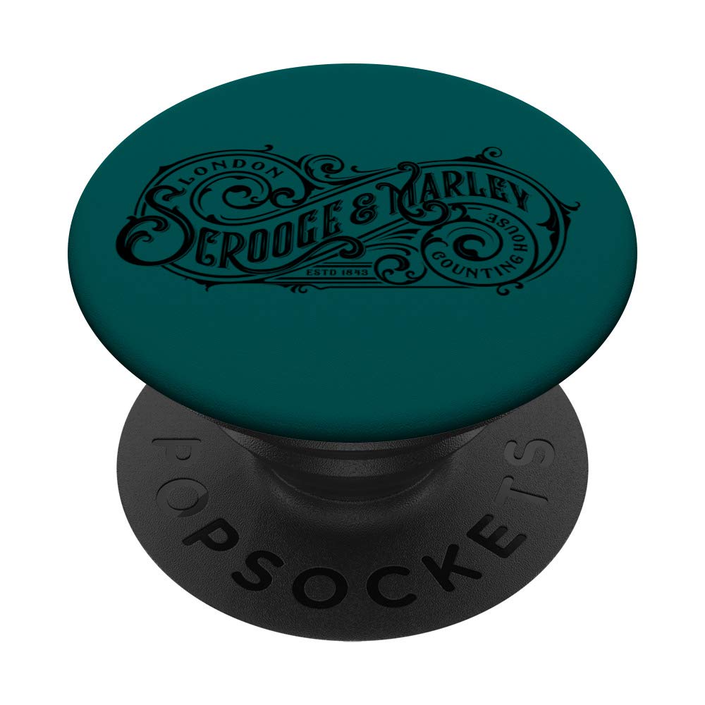 Scrooge and Marley Counting House Christmas Ebenzer Scrooge PopSockets PopGrip: Swappable Grip for Phones & Tablets