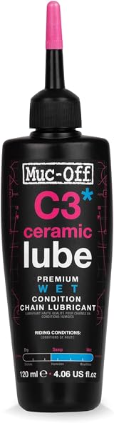 Muc-Off C3 Wet Chain Lube Ceramic bike oil 120ml UV Dye