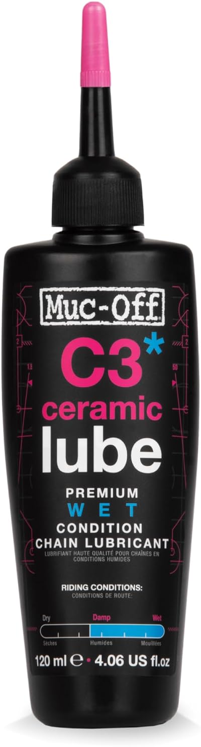 Muc-Off C3 Wet Chain Lube Ceramic bike oil 120ml UV Dye