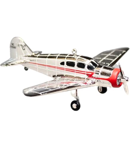 Hallmark Cessna 195 Airplane Christmas Ornament - Keepsake Collection