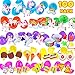 100 SETS Toy Filled Easter Eggs - 2 3/8