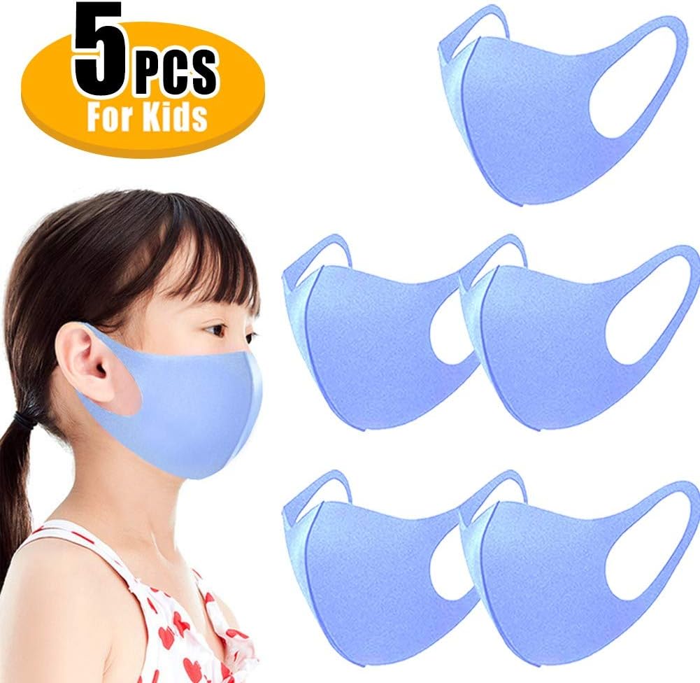 Anti Dust Face Mouth Masks Black Fashion Safety Masks for Adult Kids Running Cycling Camping Traveling Outdoor Activities Reusable WashableChild 5