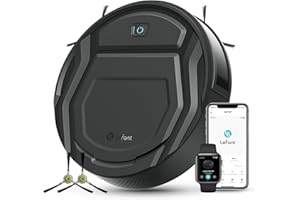 Lefant Robot Vacuum Cleaner M210 Pro,Slim,Quiet,2200Pa Suction,120 Min Self-Charging Robotic Vacuums, Freemove 3.0,WiFi/APP/Alexa,6 Cleaning Modes Ideal for Hard Floors Pet Hair Low Carpet,Black