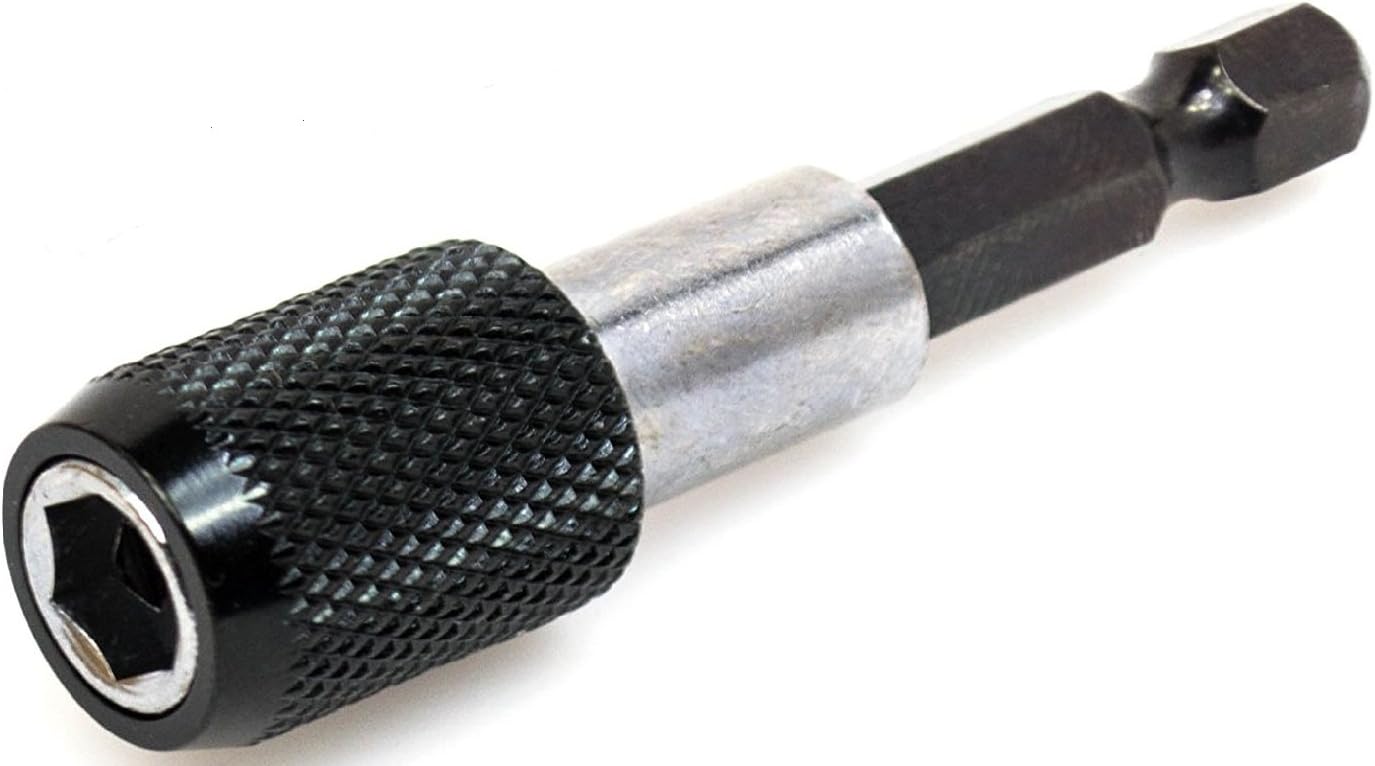 Bastex 1/4" Impact Drive Shank Chuck Quick Connect Adapter for Hex Bit