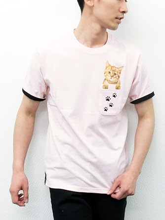 Amazon Radchamp ラッドチャンプ リアル猫ポケットtシャツ 2色