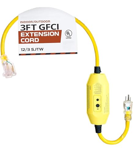 Y1138 gfc GHF-300 TRD アウトレット Amazon.com: IRON FORGE CABLE 3 Foot Lighted Outdoor GFCI Extension