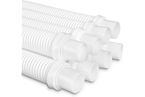SAWLUV Swimming Pool Vacuum Hose 8-Pack, 40” Flexible Pool Cleaner Hose Replacement with 1.5" Easy-Connect Cuffs, Compatible with Hayward Pentair Automatic Pool Vacuum Hose