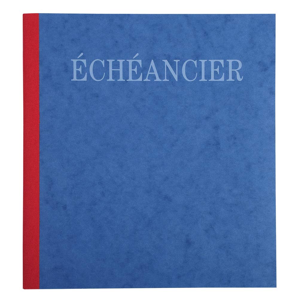 Exacompta - Ref. 960E - 1 Stitch SCHEDULE - vertical format 210 x 190 mm - 80 pages - 12 tabs - FSC certified glossy card cover - 4 random colours, blue, yellow, red, green