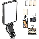 Datarm Rechargeable Soft Selfie Light for Phone, Camera, Laptop, 4-14H Battery Portable LED Light for Pictures, Phone Light C