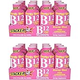 Stacker 2 Pink Lemonade B12 Energy Shot, 2oz (Pack of 24)